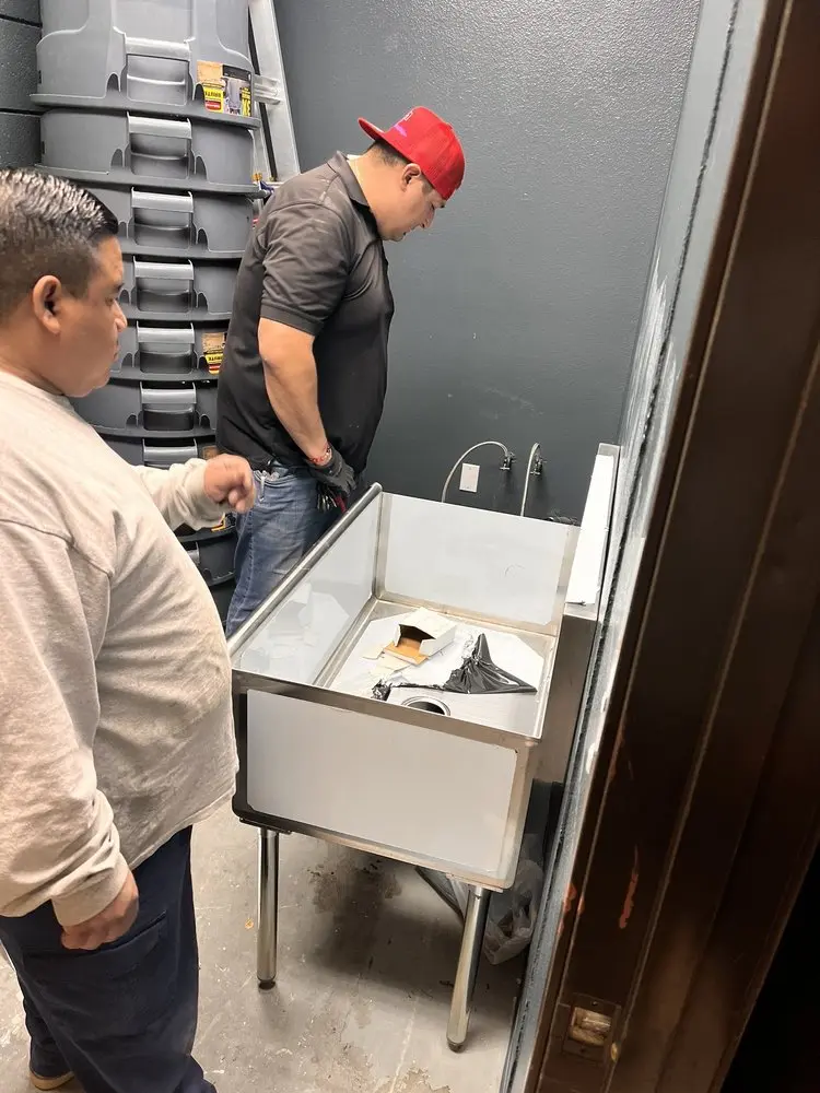 Commercial plumbing and sink installation in Douglas